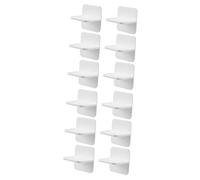 12 Pcs Anti-fall stickers for furniture bookshelf pant hooks for closet shelf support retainer holder adhesive shelf pegs kids bookshelves kids shelf white child no nails the hips