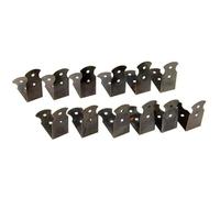 12 Pcs Antique Bronze Corner Brackets for Wood Cases Boxes, Iron Decorative Protector with 48 Nails, Retro Style Hardware Fittings