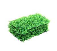 12 PCS Artificial Leaves Hedge Panels Hedge Wall Panels Artificial Grass Backdrop Wall 40 X 60cm 4cm Green Grass Wall for Decor Privacy Fence Indoor Outdoor Garden (Eucalyptus Light Green, 12 Pcs)