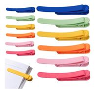 12 Pcs Automatisches Lesezeichen, Automatic Bookmark aus Silikon, Lesehilfe Kinder mit 6 Color, Bunte Bookmark für Leseliebhaber, Silikon Bookmarks Lehrer, Studenten, Buchliebhaber