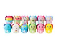 12 PCS Axolotl Squishy, Slow Rebound Stress Relief Toy, Adorable Axolotl Squishies for Kids and Adults, Sensory Play Fidget Toys for Party Favors and Collectors, Squishy Fidget Toys