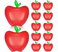 12 Pcs Back to School Balloons Red Apple Balloon Cute Red Apple Shape Balloon for the First Day of School Classroom Party Decoration Supplies