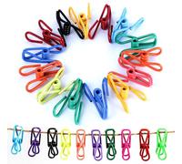 12 Pcs Bag Clips for Food Storage, Steel & PVC Coated Sealing Clips, Multi-Function Pegs Clothes Pegs, Paper Durable Freezer Kitchen Home Office, Food Clip for Snacks(Random Color)