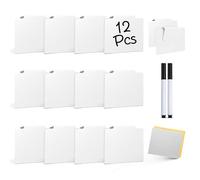 12 Pcs Basket Labels Clip on for Pantry Organization and Storage bin Labels with 2 Markers and 2 Wipe Cloths Reusable Chalk Basket Labels -White Bin Labels Clip on Chalkboard Basket Tags