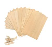 12 PCS Basswood Sheets, 200x100x2MM Plywood Board Unfinished Blank Thin Wooden Board Sheets with Smooth Surfaces Perfect for Architectural Models Crafts Projects Woodcraft Model Pyrography