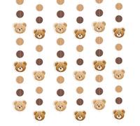 12 Pcs Bear Baby Shower Decoration Gender Reveal Dot Hanging Streamer Kids Birthday New Baby Party Photo Background for Home Nursery Celebrations
