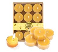 12 PCS Beeswax Candles, Handmade Cotton Wick Pure Organic 100% Natural Bees Wax for Relaxation