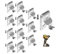 12 Pcs Belt Clip for Dewalt, Tool Clips and Clip Belt, Cordless Drill Holder Hanger for Impact Driver, Replacement Tool Accessories for Electric Drill and Power Tool Waist Buckle with Screws