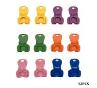 12 Pcs Beverage Barricade Complete Cover Easy Tab Opener, 2-in-1 Colorful Manual Easy Can Opener & Drink Protector,Drink Can Protector Cap for Soda,Beer| Reusable Covers to Keep Out Bugs,Bees & Dust