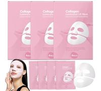 12 Pcs Bio Collagen Face Mask, Overnight Hydrating Collagen Facemask for Firm Skin, Fade Fine Lines, Pore Minimizing, Deep Hydrating(3 Box)
