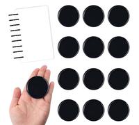 12 PCS Black Discbound Expansion Discs & Binder Rings - 2 Inch Plastic Book Binding Discs Binder Rings Disc, Disc Binders System Binders Ring Accessories for DIY Notebooks & Planner Scrapbooking