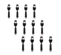 12 Pcs Black Fix Zip Puller,No Tools Required Zipper Repair Kit,Removable Nylon Coil Zippers Puller for Jacket Luggage Backpacks Travel Practical Accessories Replacement