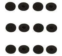 12 Pcs Black Soft Foam Earbuds Cushions Foam Earbud Earpad Ear Bud Pad Replacement Sponge Covers for 13-18mm Earpiece Headphone,Two Way Radio Walkie Talkie Earpiece