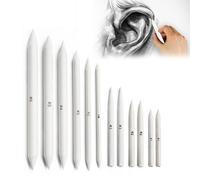12 Pcs Blending Stumps for Artists, Pencil Blender for Artists, Drawing Pencils Art Blending Pencil Blender for Artists Student Sketch Drawing Tools, Drawing Supplies(Gray White)
