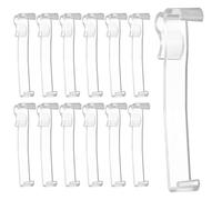 12 Pcs Blind Valance Clips, 8.27 CM Clear Plastic Window Blind Clips Transparent Hidden Valance Retainer Holder for Horizontal Blinds