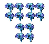 12 Pcs Blue Human Brain Brooch Alloy Decorative Pin