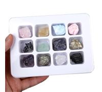 12 PCS BMYUK Healing Crystals Gemstones Natural Rocks and Minerals Chakra Stone for Reiki Bulk Raw Meteorite for Home Decorate Beginners Gifts Meditation