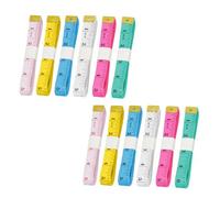 12 Pcs Body Measuring Tapes, 150 cm/60 In Fabric Tape Measure Bodys | Dual Scale, Soft Retractable Tailors Measuring Tape for Body Measurements & Tailoring, 6 Colors