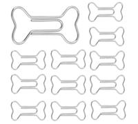 12 Pcs Bone Shaped Paper Clips, Stainless Steel Paper Clips with Box, Fun Paper Clips Cute Paper Clips Bookmark Clips Office Supplies Planner Clips for Students