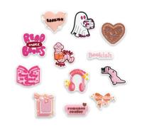 12 PCS Bookish Croc Charms, PVC Shoe Decoration Shoe Charms, Shoes Accessories for Clogs & Shoes & Sneakers, Book Lover Gifts for Women Girls Teens