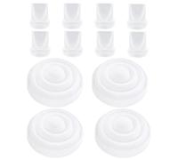 12 Pcs Breast Pump Replacement Parts for Mom Cozy M5, 8 Duckbill Valves and 4 Silicone Diaphragms Compatible with Momcozy M5