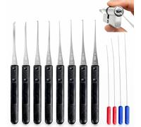 12 Pcs Broken Key Extractor Kit, 0.2-0.4mm Locksmith Tools Professional Removal for Car Auto Home Broken Key Extractor Set for Accurate Keyhole Maintenance & Emergency Locksmith