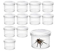12 Pcs Bug Catcher, Insect Observation Bug Box Set, Magnifying Glass Containers for Nature Study, Ideal for Outdoor Exploration and Science Activities, Compact 40 x 40 x 30 mm Design