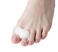 12 Pcs Bunion Toe Corrector,Toe Separators with 2 Loops,Overlapping Toe,Reduce Foot Pain,Big Toe Space Suitable for Bunion and Overlap Toe (Clear)