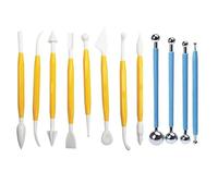 12 Pcs Cake Modeling Tools, Fondant Sculpture Modeling Tools, Icing Sugar Clay Tool, Baking and Sculpting Accessories for Cake Decorating, Fondant Modelling, Moulding