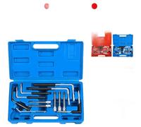 12 Pcs Car Airbag Removal Tool Kit for Vehicle Brand A, Alloy Material with Non-Slip Coating, Compatible with for BMW and Mercedes Models, Blue