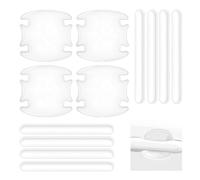 12 PCS Car Door Handle Paint Protection Film, Clear Anti-Scratch PPF Cover Kit for Auto Exterior Body, Interior Edge Guard