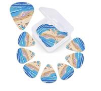 12 Pcs Cartoon Guitar Picks Set with Storage Box Personalized Guitar Accessories Ukulele for Acoustic Guitar Bass Valentine's Day Gift