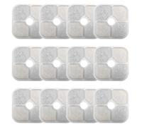 12 Pcs Cat Water Fountain Filter, Cat Fountain Replacement Filter Triple Action Water Filte Compatible with Water Fountain 2.5L/84.5 oz Catit Pixi Pet Fountain