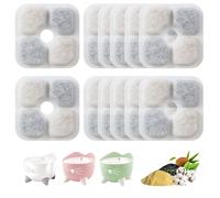 12 pcs Cat Water Fountain Filter, Compatible with Catit PIXI Drinking Fountain, Activated Carbon Filters for Pet Replacement, Triple Filtration System, Filtre Fontaine Chat Pixi