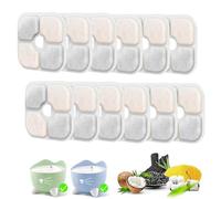 12 Pcs Cat Water Fountain Filter Compatible with Catit Pixi Water Fountain Filter Replacement, Triple Filtration System