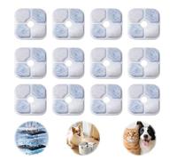 12 Pcs Cat Water Fountain Filters Replacement for Catit PIXI Drinking- Activated Carbon Triple Action Water Filter Cartridges,Pet Fountain Replacement Filter Set for Fresh Water