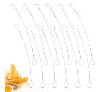 12 Pcs Cheese Slicer Wire Cheese Slicer for Block Cheeses,Cheeses Cutter Wire Slicers Kit Replacement Wires Kit Stainless Steel Butter Cutter for Block and Marble Butter