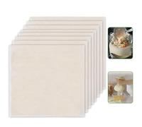 12 PCS Cheesecloth, Square Steaming Cloth, Food-Grade Filtering Cloth, Cotton Cloth Food Strainer, Muslin Clothes Weave Fabric Filter, Ultra Fine Reusable Cheese Cloths for Straining Cooking(White 50*