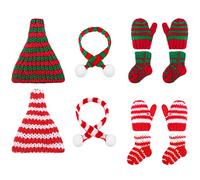 12 Pcs Christmas Elf Accessories Clothes for Elf Doll Christmas Elf Kit Includes Elf Doll Hats, Socks, Gloves, Scarf Sets for Christmas Elf Dolls Costume Decoration, Doll is Not Included