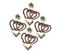 12 Pcs Christmas Rattan Heart Wreath Hanging Ornament