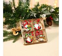 12 Pcs Christmas Wooden Slices Wooden Xmas Hat Ornaments Wooden Hanging Crafts For Christmas Tree Hanging Pendant Decoration Holiday Party Festive Season Birthday Gift