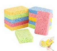 12 PCS Cleaning Scrub Sponges Washing Up Cleaning Sponges Kitchen Sponges Cellulose Sponges Sponge Colourful Cellulose Natural Dish Sponge Dish Sponge Kitchen Sponges Multipack
