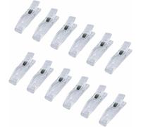 12 Pcs Clear Clips for Pleated Paper Blinds Shades, Plastic for Window Temporary Window Blinds Shades Clips That Hold Curtains