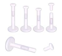 12 Pcs Clear Earrings Studs Retainers, Lip Labret Nose Stud Plastic Tragus Helix Cartilage Earring, Invisible Earring Piercing Retainers Jewellery for Women Men