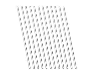 12 Pcs Clear Plastic Sticks Acrylic Dowel Round Rod Transparent Solid for DIY Projects