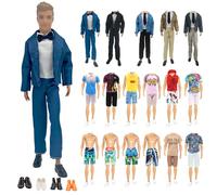 12 Pcs Clothes and Accessories Compatible with Ken 12 inch Doll