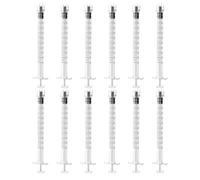 12 Pcs Colostrum Syringes 1ml Syringes Individually Packaged Industrial Syringe Durable Plastic Syringe for Lab Food Syringe Ink Syringe Plastic Syringe for Gardening,Precise Liquid Dispensing