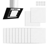 12 Pcs Cooker Hood Filter Paper, 44 * 46 cm Extractor Hood Filters With 8 Magic Strips, Efficient Grease and Fume Capture for Kitchen Maintenance, Compatible With Most Cooker Hoods