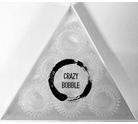 12 Pcs Crazy Bobble® Premium Spiral Hair Ties, Telephone Wire, Ponytail Holders, Coil Hair Bands (Clear)