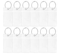 12 Pcs Cruise Luggage Tag Holders, Clear Suitcase Tags Plastic Luggage Label Holder Waterproof Cruise Luggage Tags with Zip Seal and Steel Loops Luggage Labels for Cruise Trip Vacation Accessories